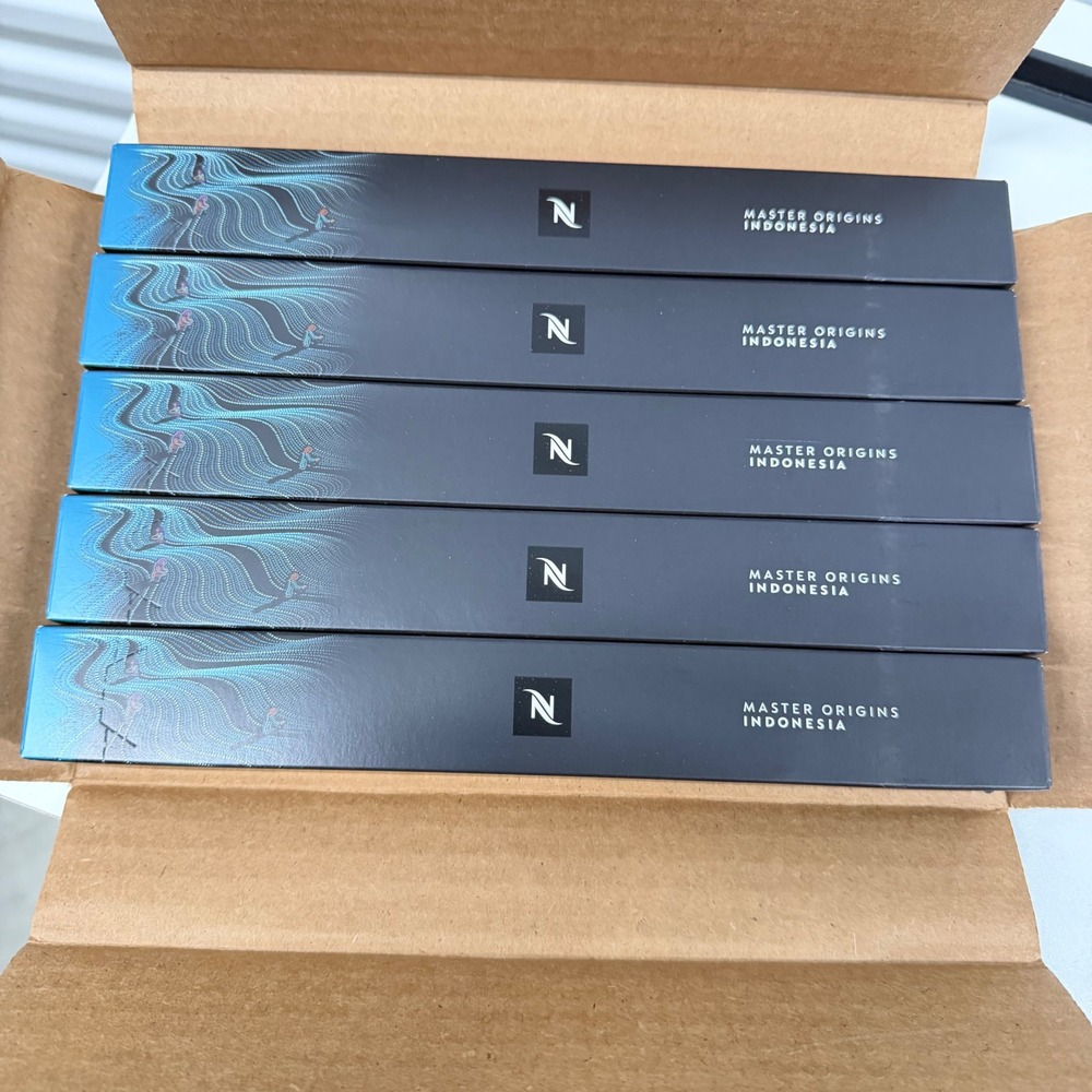 Nespresso Master Origins Indonesia 5 Sleeves 50 Capsules Original Line
Exp 6/26